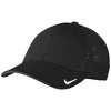 Nike Black/Black Stretch-to-Fit Mesh Back Cap