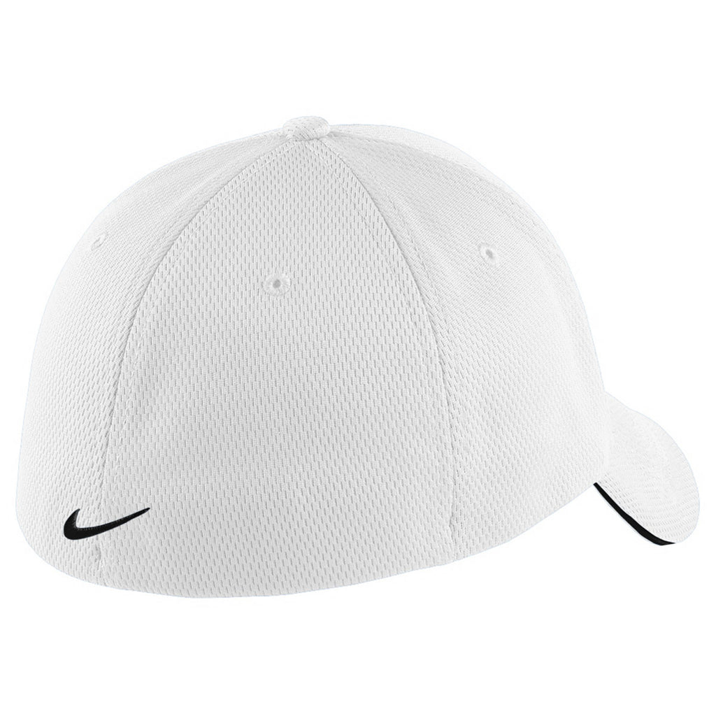 Nike White/Black Dri-FIT Stretch Mesh Sandwich Bill Cap