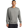 Nike Men's Dark Grey Heather Club Fleece Sleeve Swoosh Crew