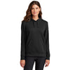 Nike Women's Black Club Fleece Sleeve Swoosh Pullover Hoodie