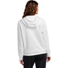 Nike Women's White Club Fleece Sleeve Swoosh Full-Zip Hoodie