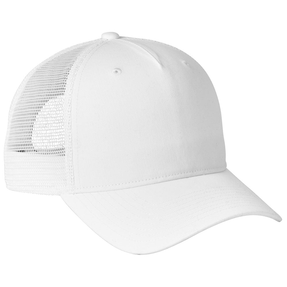 Nike White Snapback Mesh Trucker Cap