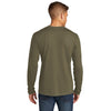 Next Level Men's Military Green Cotton Long Sleeve Tee