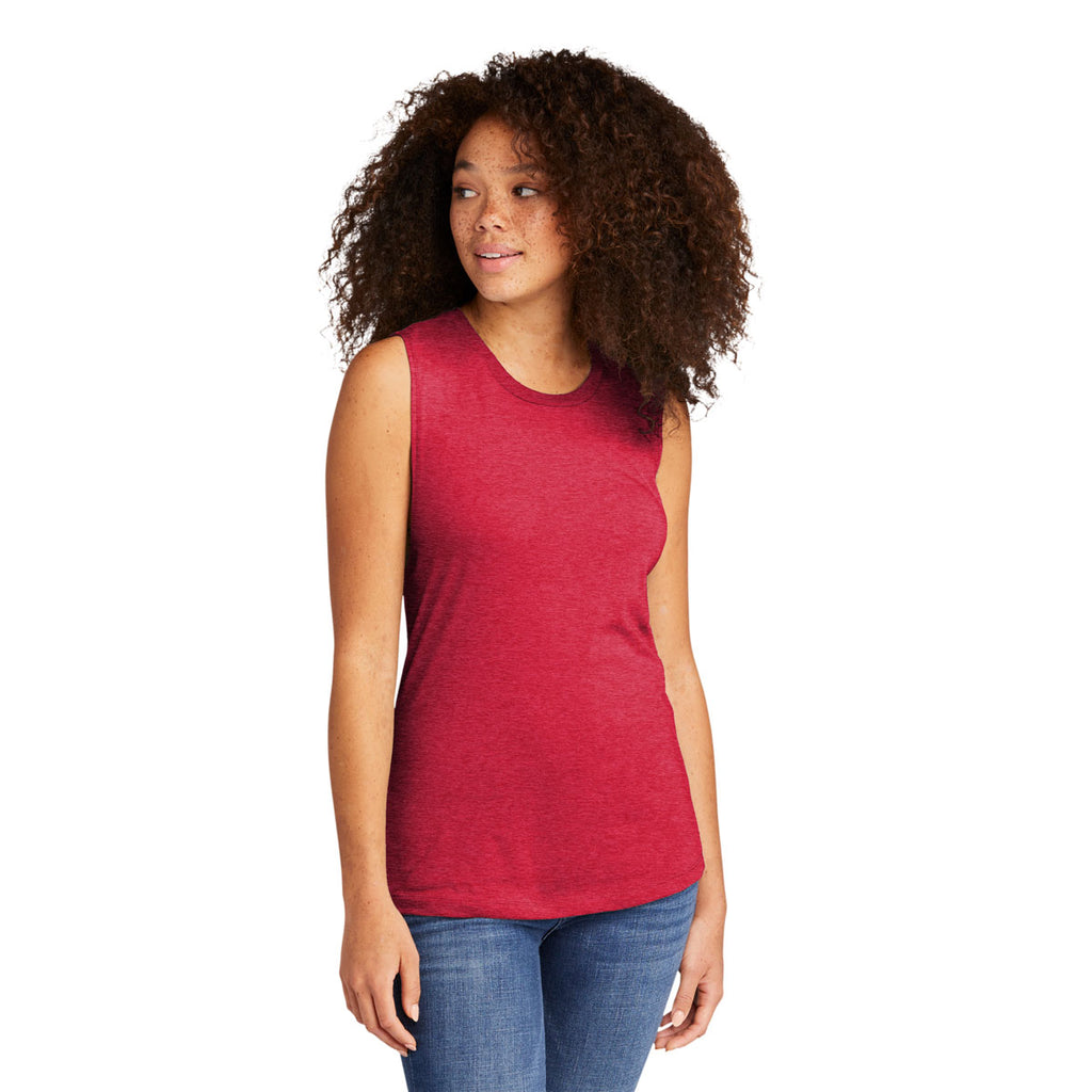 Next Level Women's Red Festival Muscle Tank