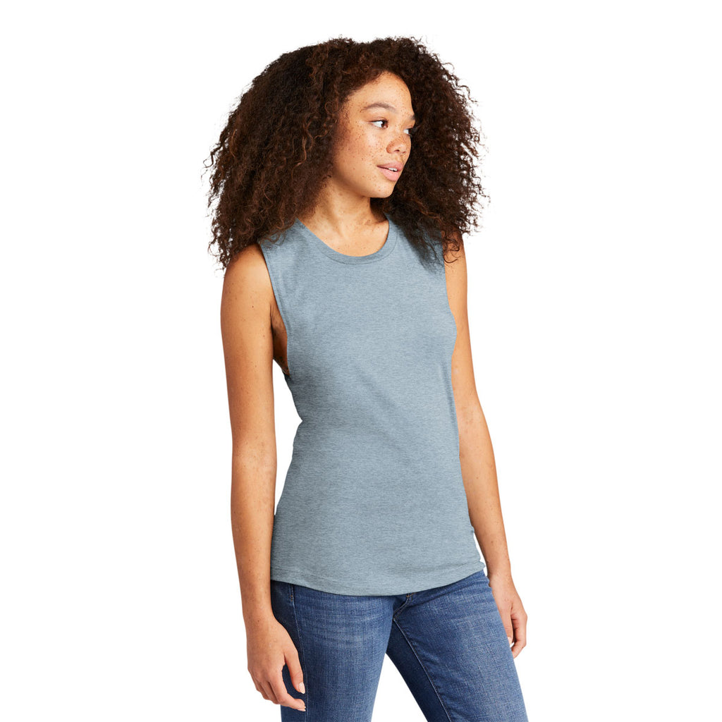 Next Level Women's Stonewash Denim Festival Muscle Tank