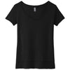 Next Level Women's Black Festival Scoop Neck Tee