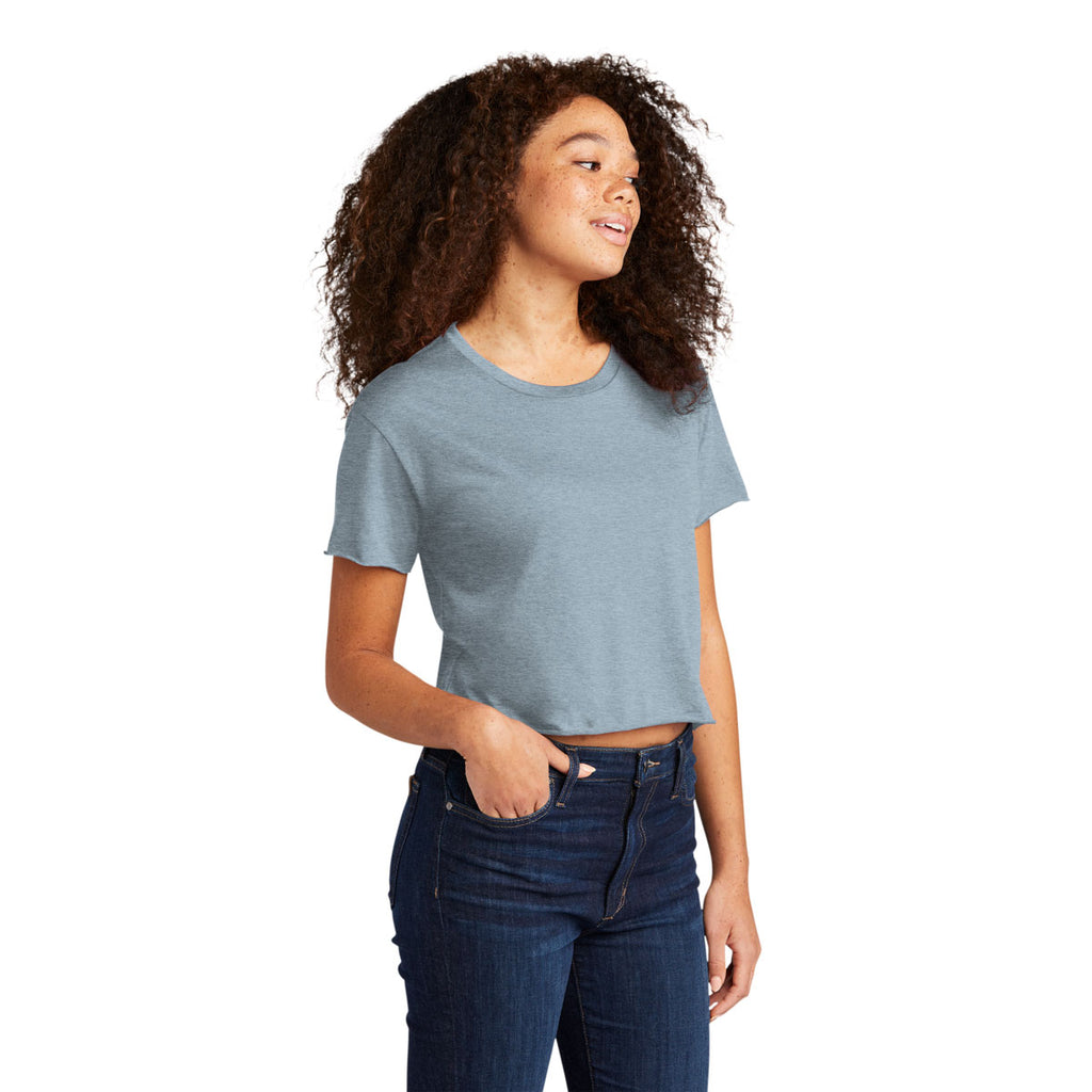 Next Level Women's Stonewash Denim Festival Cali Crop Tee