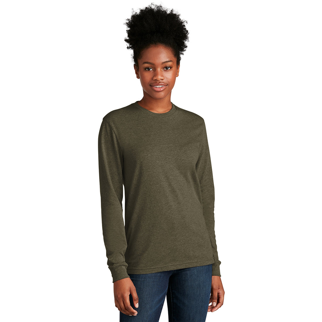 Next Level Apparel Unisex Military Green CVC Long Sleeve Tee