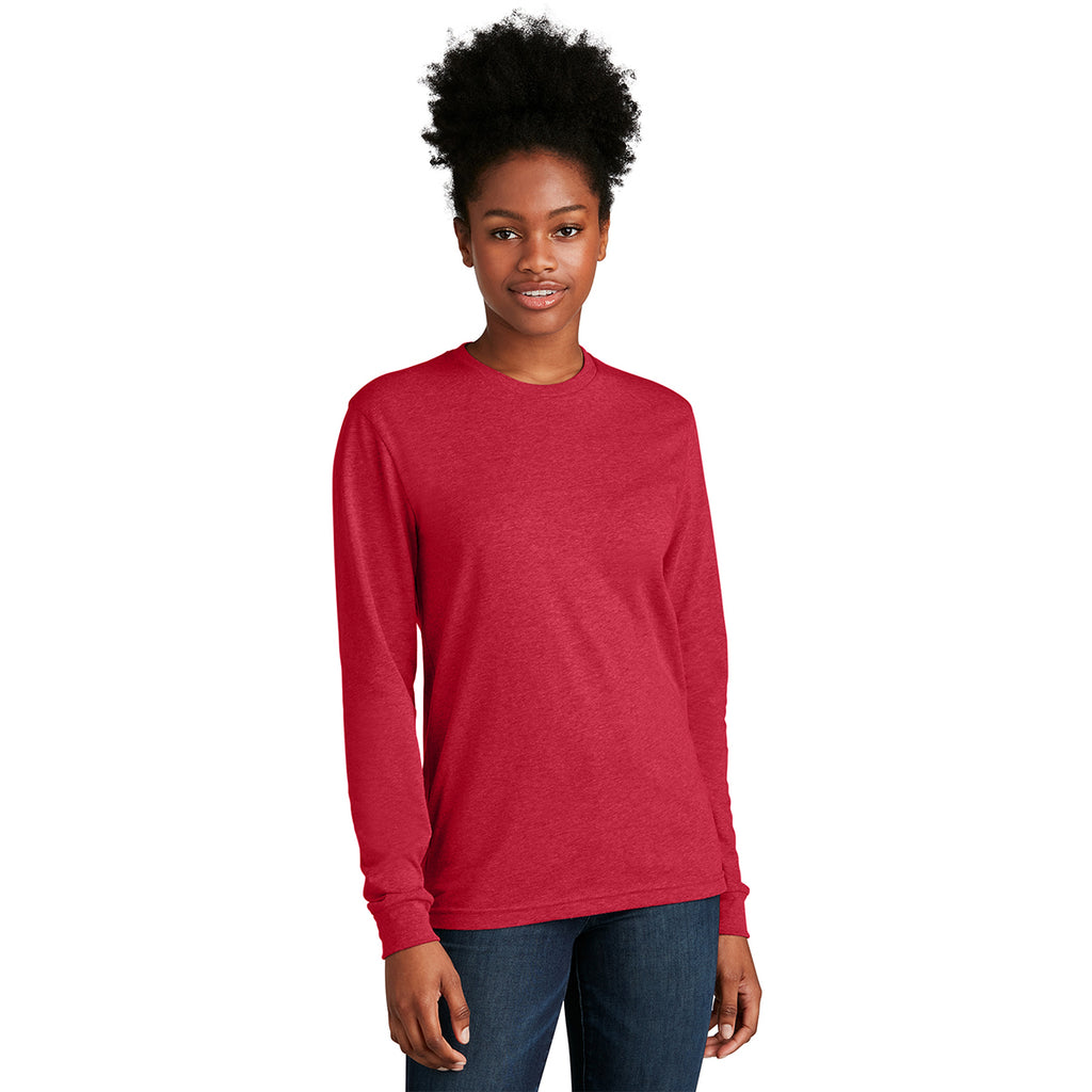 Next Level Apparel Unisex Red CVC Long Sleeve Tee