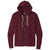 Next Level Unisex Maroon Beach Fleece Full-Zip Hoodie