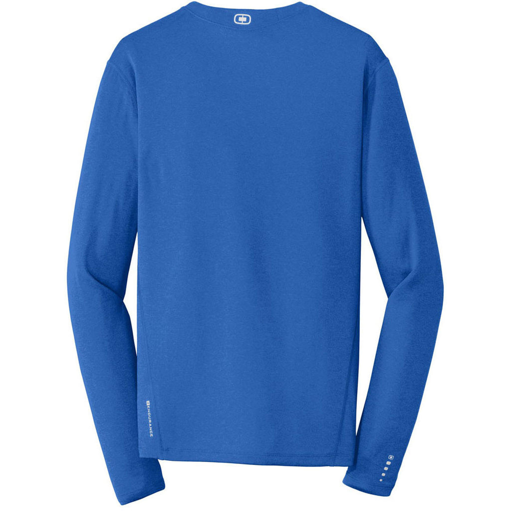 OGIO Endurance Men's Electric Blue Long Sleeve Pulse Crew