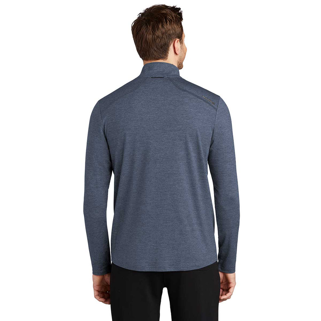 OGIO Men's Blue Indigo Heather Endurance Force Quarter Zip