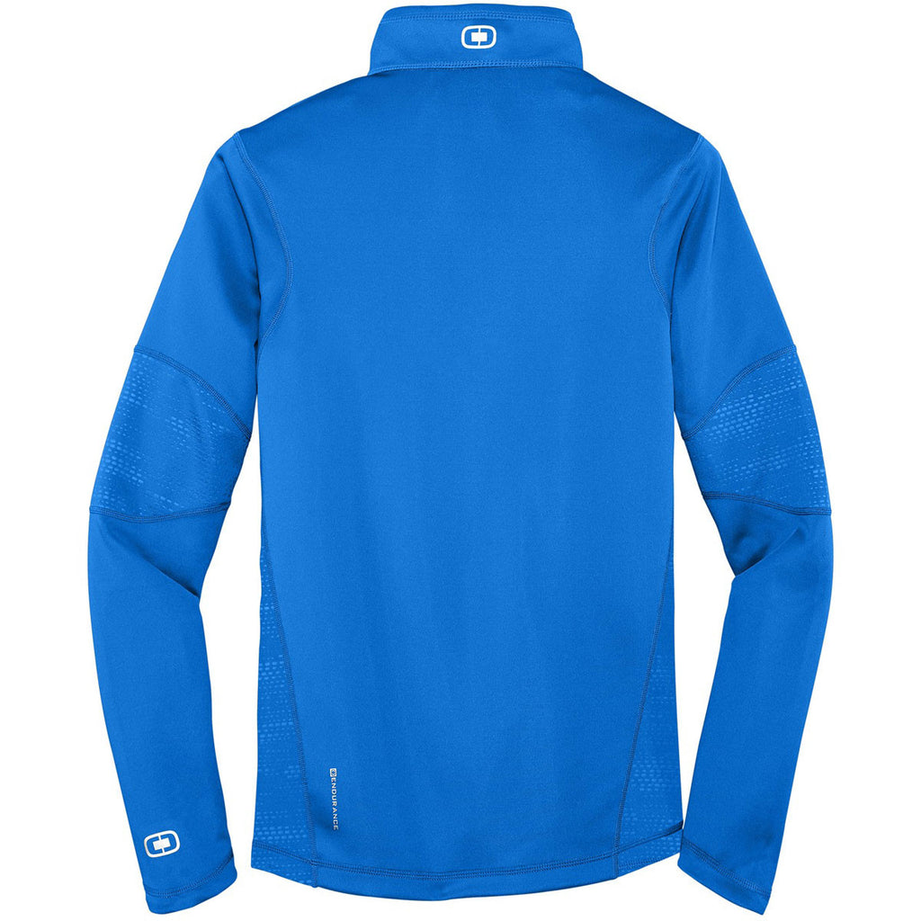 OGIO Endurance Men's Electric Blue Fulcrum Quarter-Zip