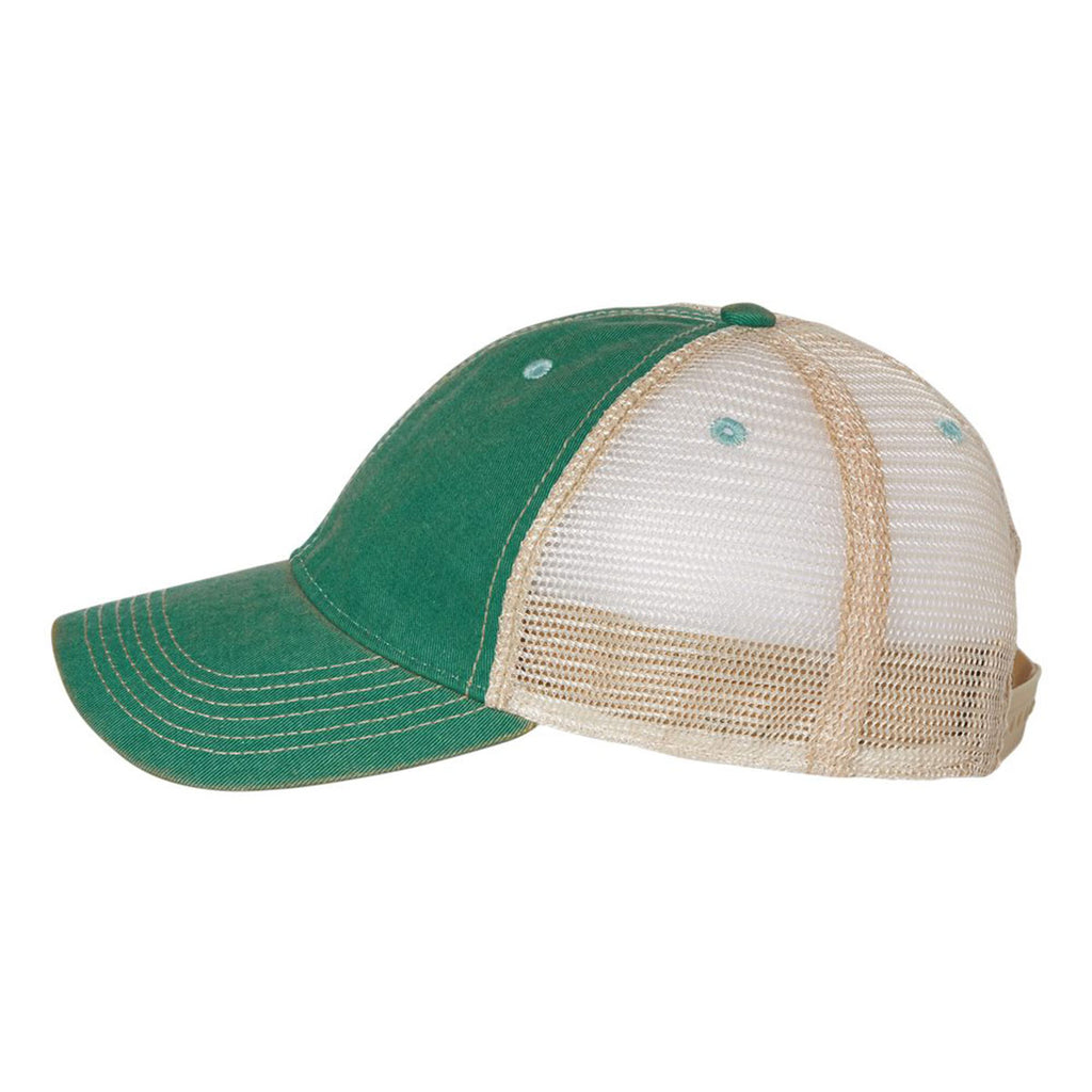 Legacy Aqua/Khaki Old Favorite Trucker Cap