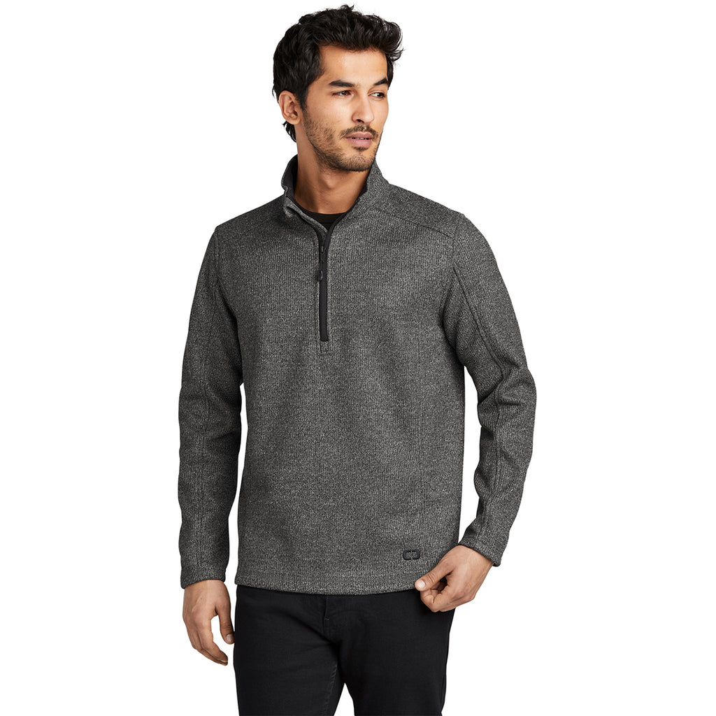 OGIO Men's Diesel Grey Heather Grit Fleece 1/2-Zip