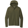 OGIO Men's Deep Olive Luuma Flex Hooded Henley