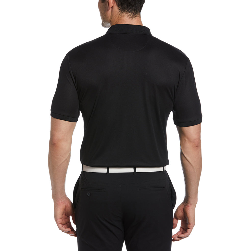 Original Penguin Men's Caviar Black Solid Polo