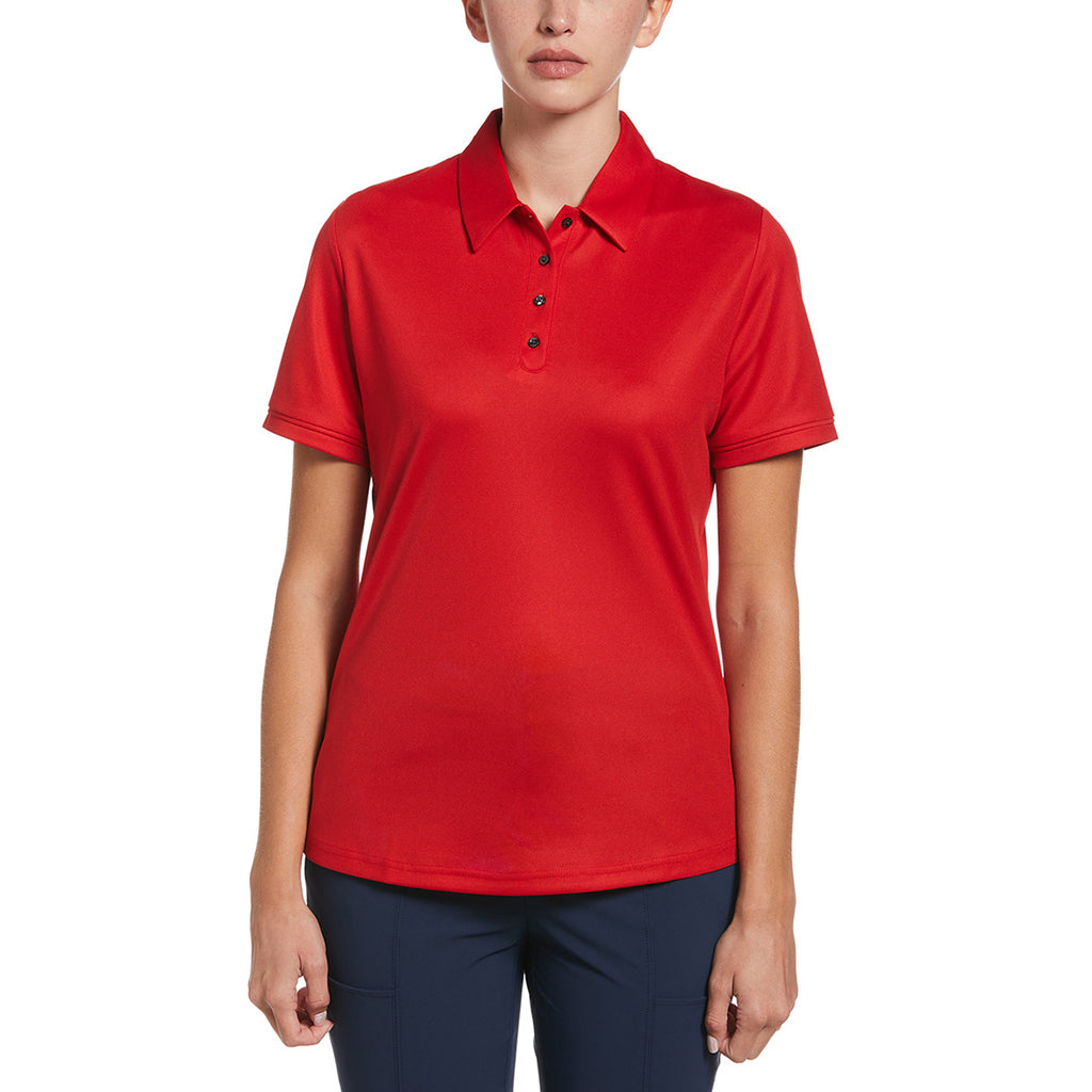 Original Penguin Women's Salsa Red Solid Polo