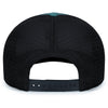 Pacific Headwear Deep Teal/Lt Charcoal/Deep TealContrast Stitch Trucker Pacflex Snapback Cap