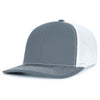 Pacific Headwear Graphite/White/GraphiteContrast Stitch Trucker Pacflex Snapback Cap