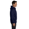 Hanes Men's Navy 7.8 oz. EcoSmart 50/50 Full-Zip Hood