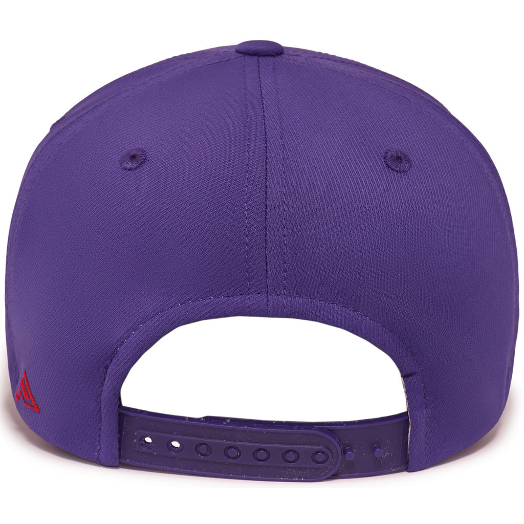 Pacific Headwear Purple/White Coolcore Sildline Snapback Cap