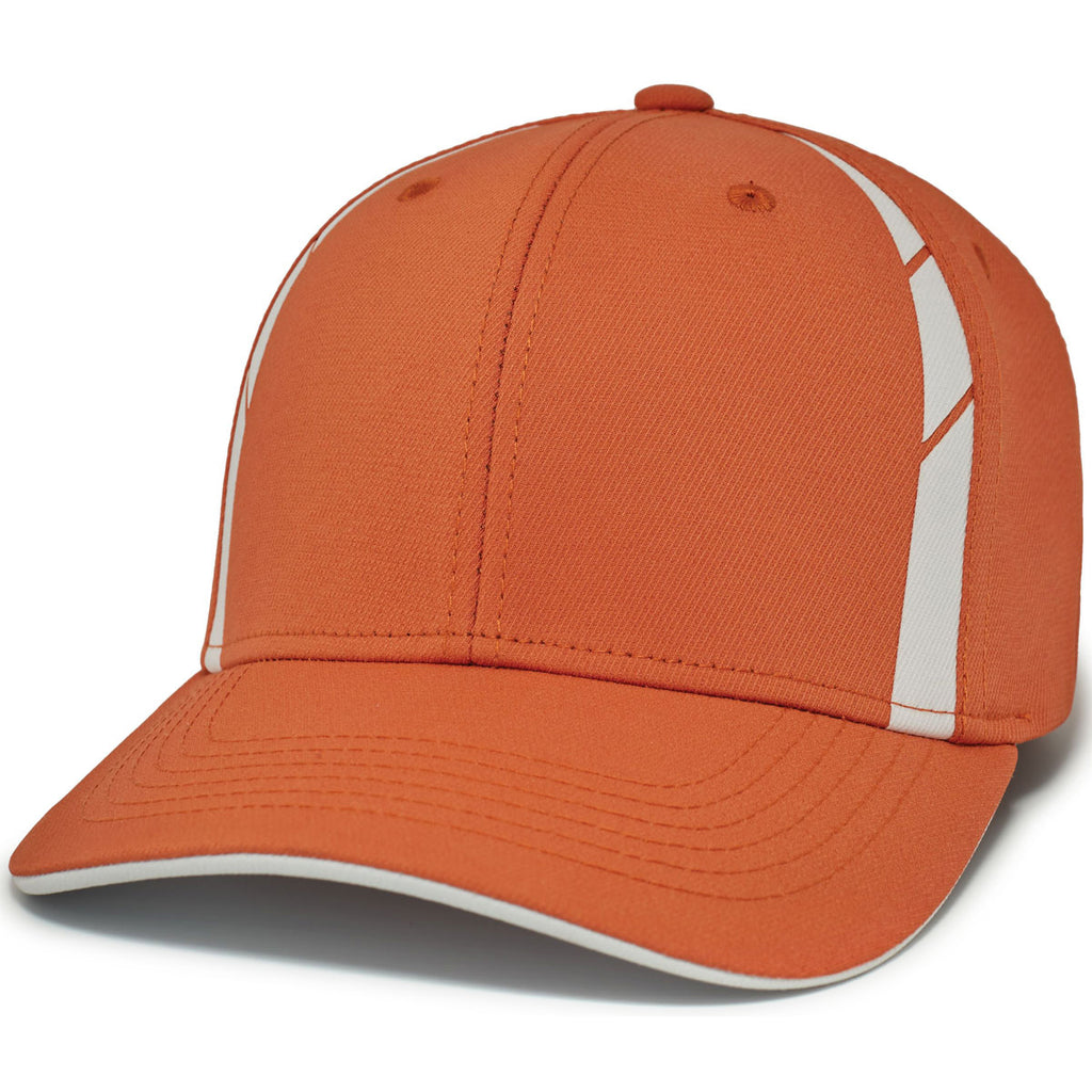 Pacific Headwear Texas Orange/White Coolcore Sildline Snapback Cap