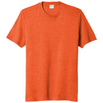 Port & Company Men's Deep Orange Heather Tri-Blend Tee