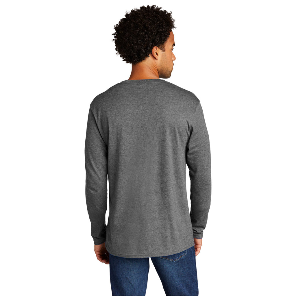 Port & Company Men's Graphite Heather Tri-Blend Long Sleeve Tee