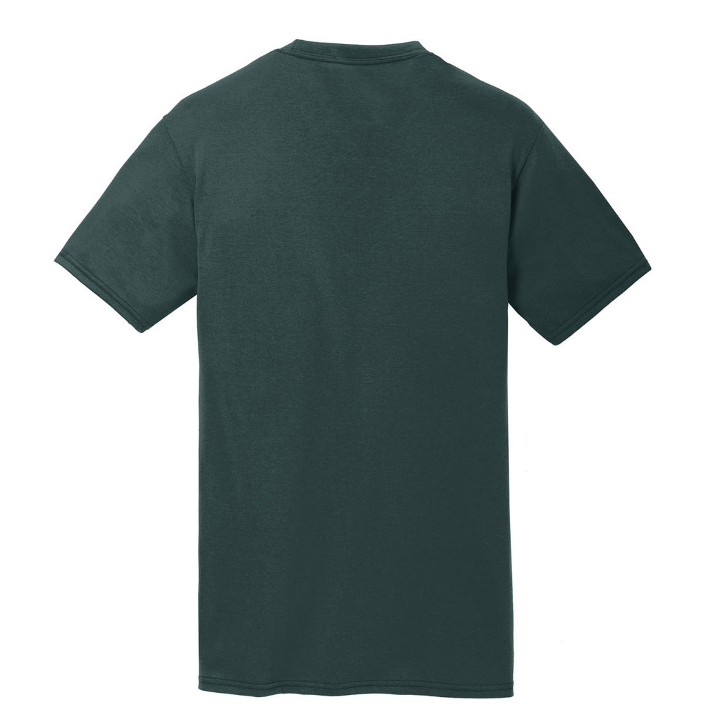 Port & Company Men's Dark Green Performance Blend Tee