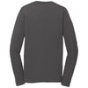 Port & Company Men's Charcoal Long Sleeve Performance Blend Tee