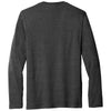 Port & Company Men's Black Heather Long Sleeve Fan Favorite Blend Tee