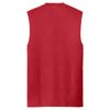 Port & Company Men's Red Core Cotton Sleeveless Tee