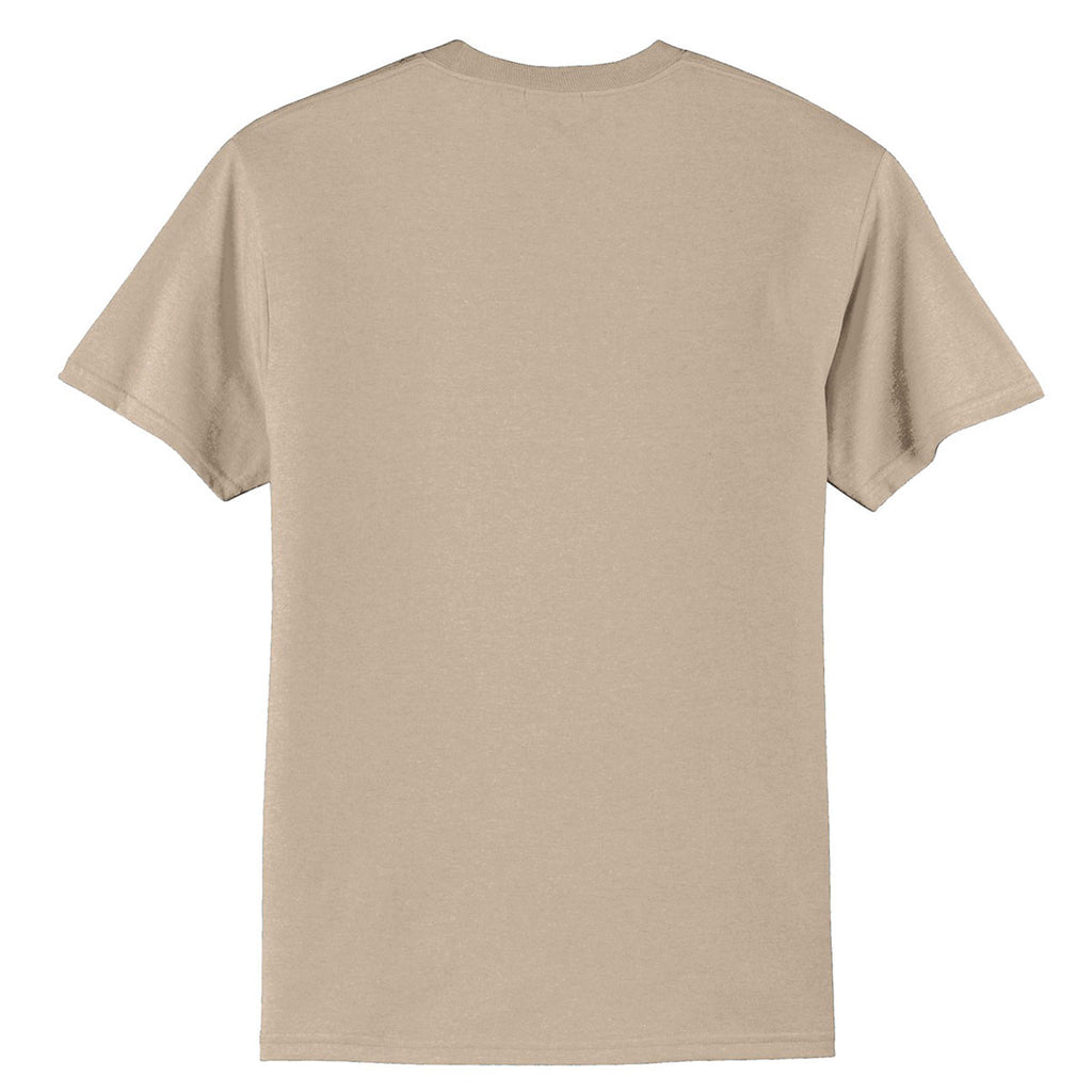 Port & Company Men's Desert Sand Tall Core Blend Tee