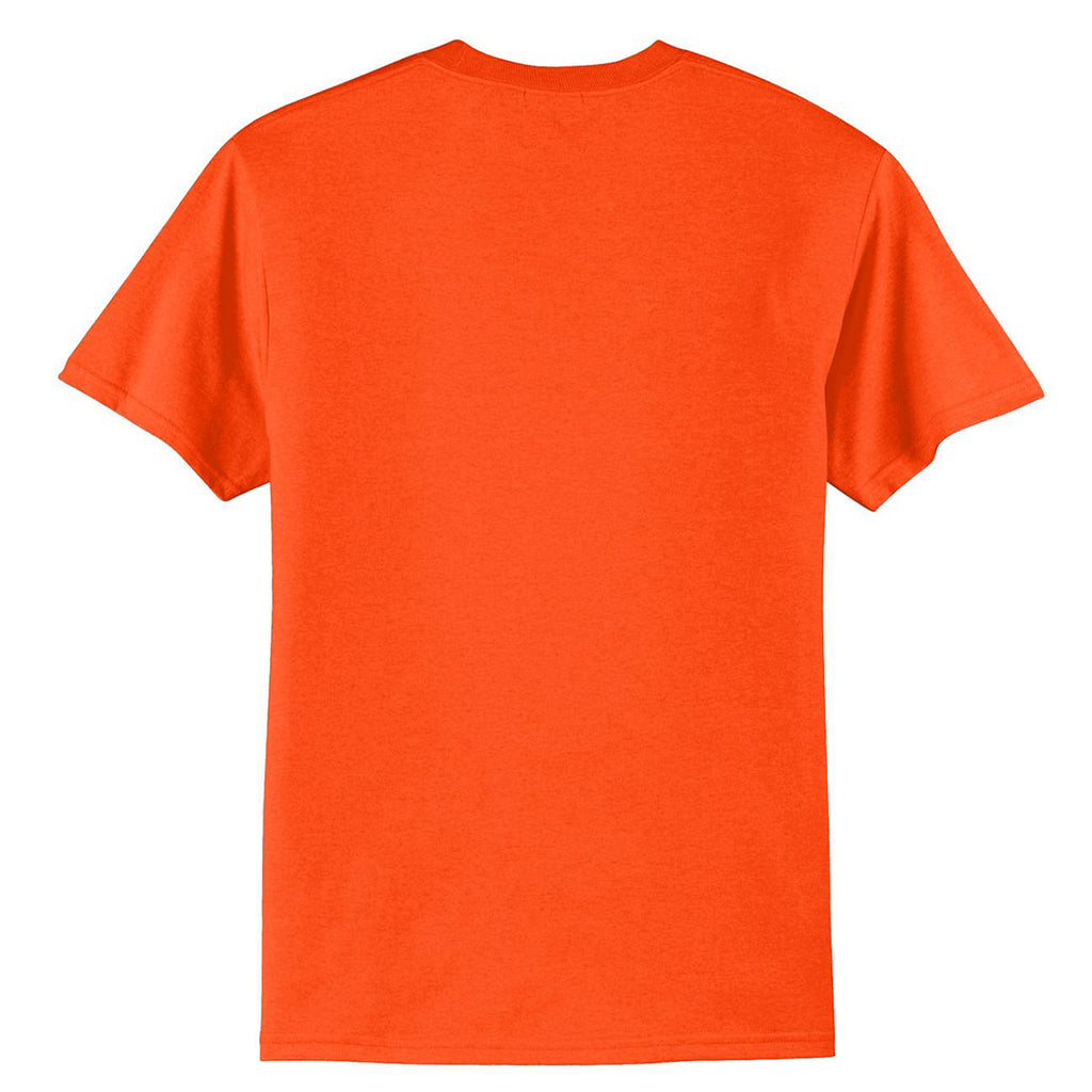 Port & Company Men's Safety Orange Core Blend Tee