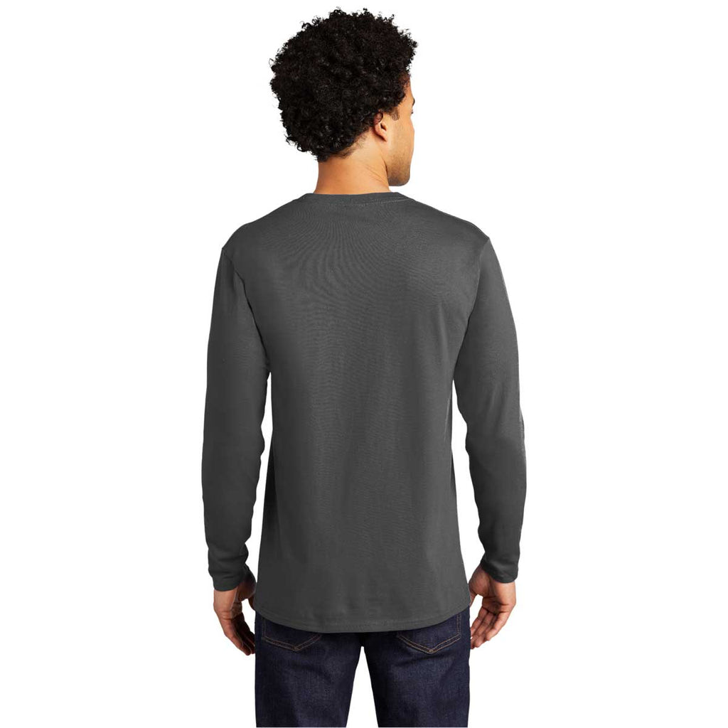 Port & Company Coal Grey Long Sleeve Bouncer Tee