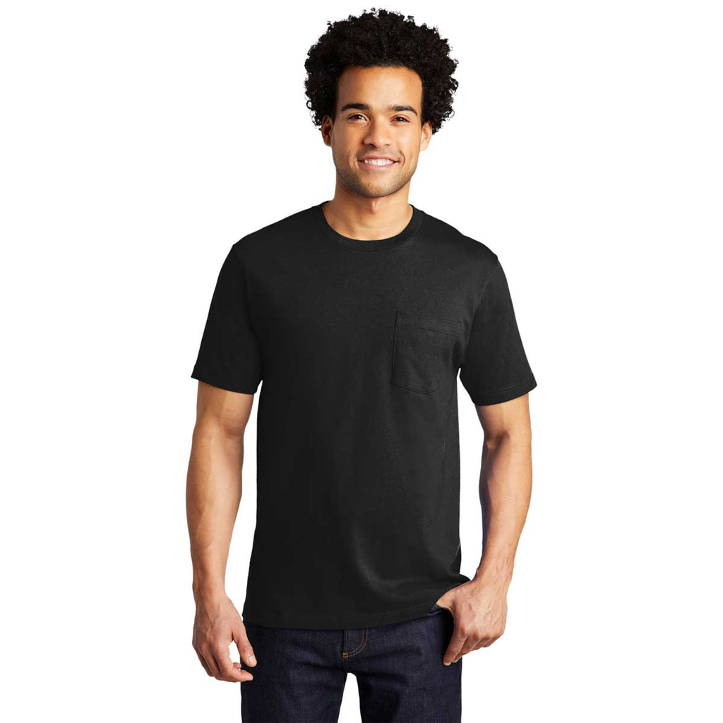 Port & Company Deep Black Bouncer Pocket Tee