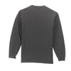 Port & Company Men's Charcoal Long Sleeve Essential Pocket Tee