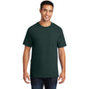 Port & Company Men's Dark Green Essential Pocket Tee