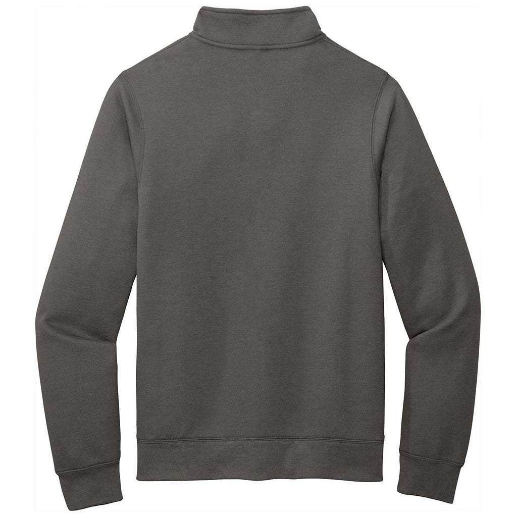 Port & Company Men's Charcoal Core Fleece Cadet Full-Zip Sweatshirt