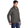 Port & Company Men's Charcoal Core Fleece Cadet Full-Zip Sweatshirt