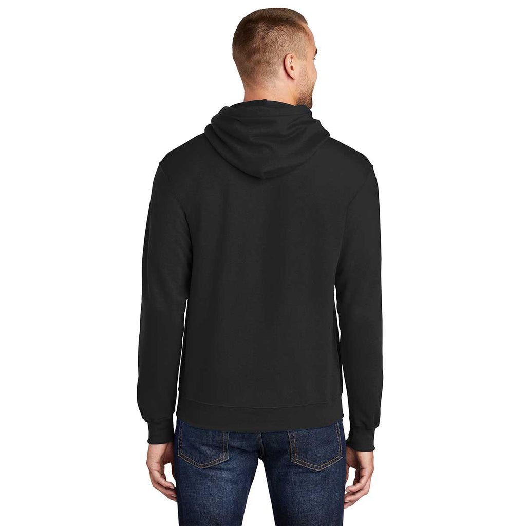 Port & Company Men's Jet Black Tall Core Fleece Pullover Hoodie