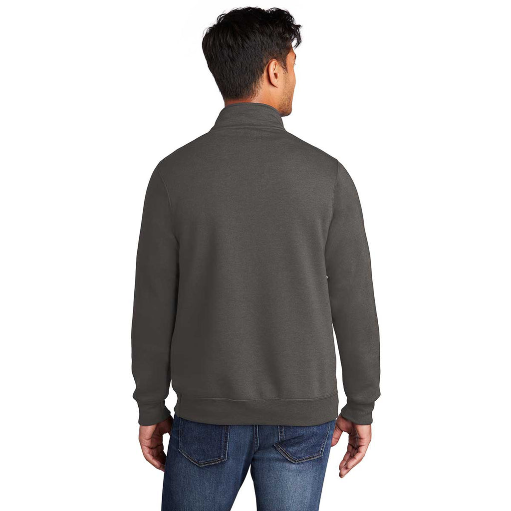 Port & Company Men's Charcoal Core Fleece 1/4 Zip Pullover Sweatshirt