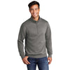 Port & Company Men's Graphite Heather Core Fleece 1/4 Zip Pullover Sweatshirt