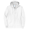 Port & Company Men's White Core Fleece Full-Zip Hooded Sweatshirt