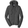 Port & Company Men's Dark Heather Grey Fan Favorite Fleece Full-Zip Hooded Sweatshirt