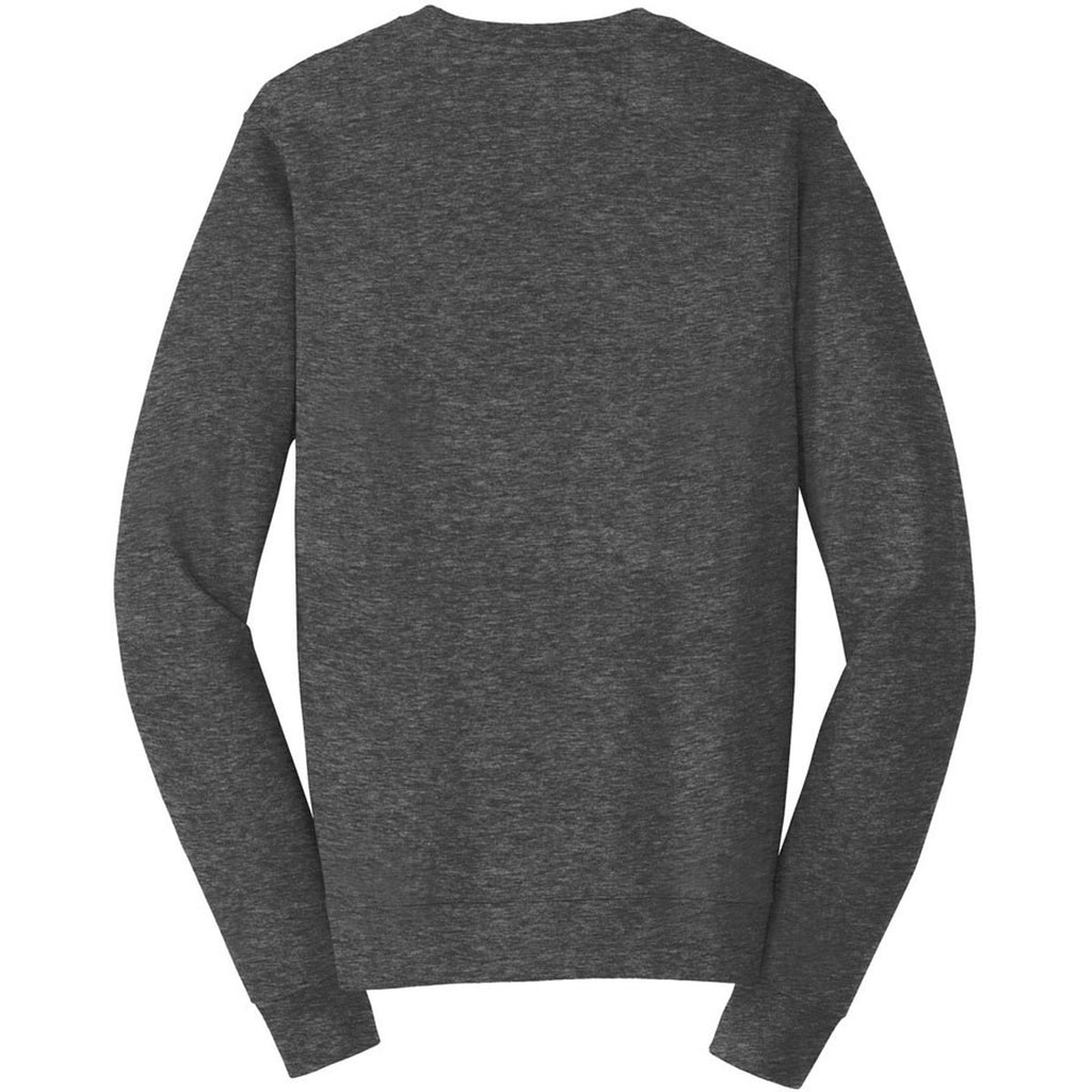 Port & Company Men's Dark Heather Grey Fan Favorite Fleece Crewneck Sweatshirt