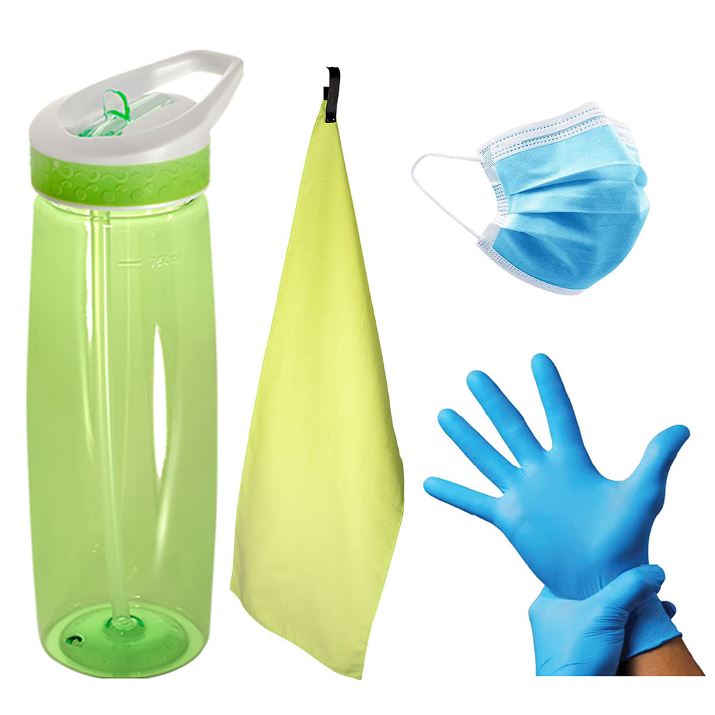 Primeline Lime Green Social Distancing Fitness Kit