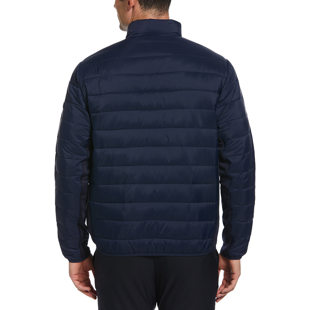 Perry Ellis Men's Peacoat Navy Full Zip Puffer Jacket