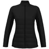 Perry Ellis Women's Caviar Black Fulll-Zip Puffer Jacket